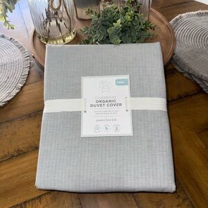 Pottery barn organic duvet cover